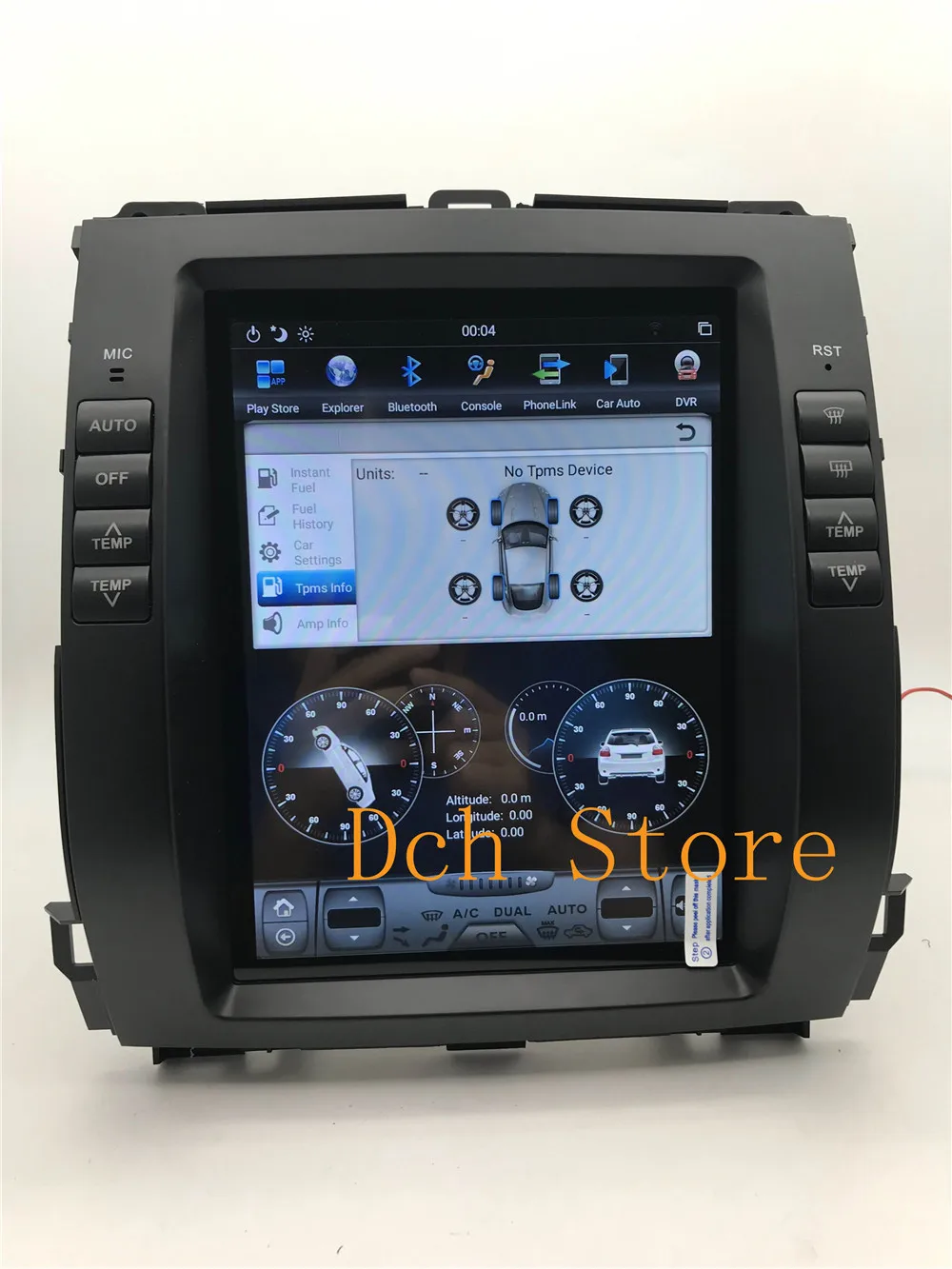 10,4 ''вертикальный экран Tesla стиль Android 8,1 автомобильный dvd-плеер gps для Toyota Prado 120 land cruiser 2002-2009 Lexus GX470 PX6