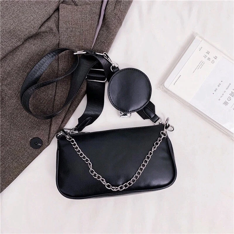 

Three in One Bag Black Large Women's Shoulder Wicker Saddle Luxury Fashion Unusual Bags Small Clutch Woman 2021 Backpack Summer