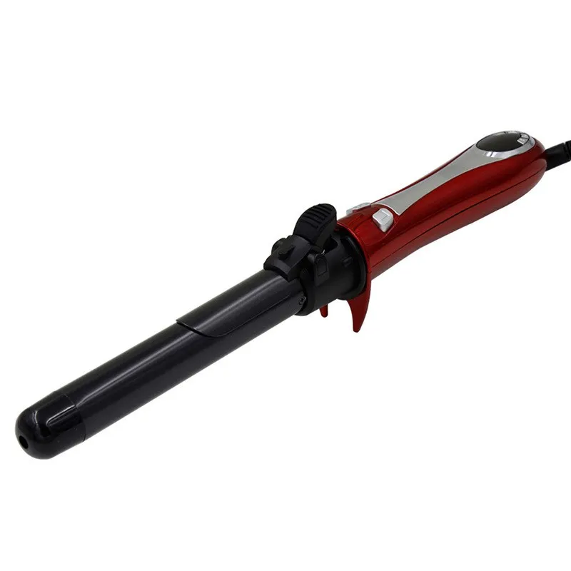 ЖК электрические профессиональные керамические щипцы для завивки волос