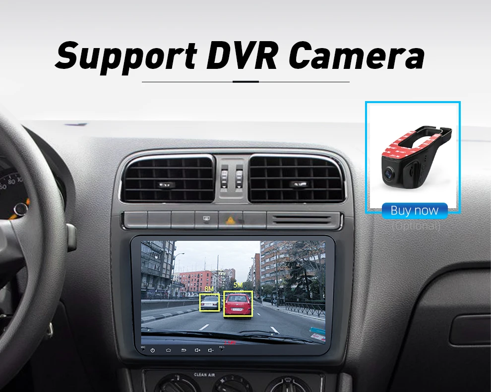 Автомагнитола 2DIN Android 8 GPS 9 дюймов для гольфа Polo Passat Beetle Touran SKODA SEAT Wi-Fi Bluetooth