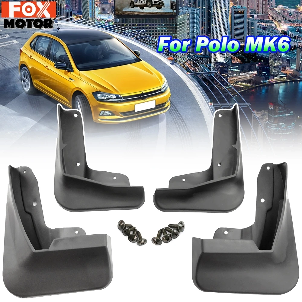 4 шт. для Volkswagen VW Polo AW 6 MK6 2019 2020 Автомобильные Брызговики аксессуары|Грязезащита| |
