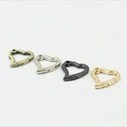 10 шт. багаж и Сумка аксессуаров оборудования открытым сердцем-фигурная пружина кольцо подвеска для застежки-молнии Соединительная скоба