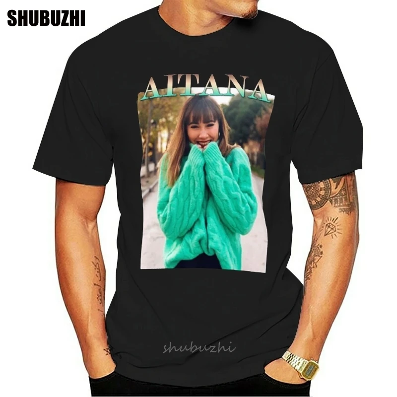 

AITANA T Shirt aitana ocaa aitanax trailer album disk retro 80s 80 ot cotton tshirt men summer fashion t-shirt euro size