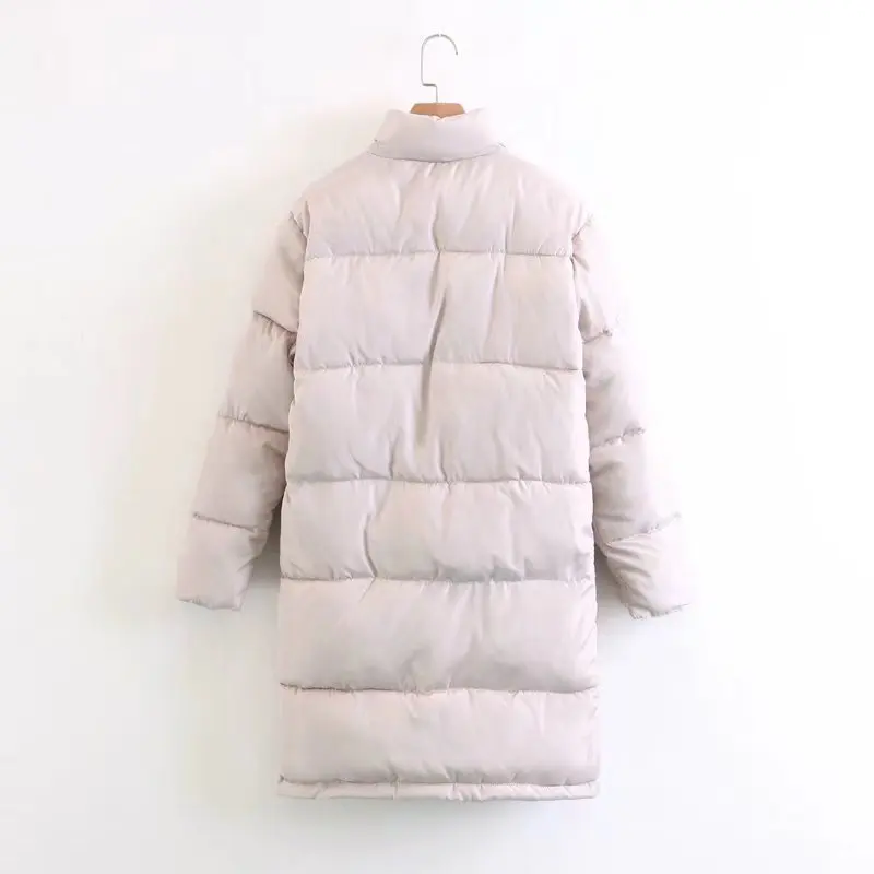 

Winter new women's long down cotton-padded jacket Korean plus-size student cotton-padded jacket thickened straight tube cotton-p