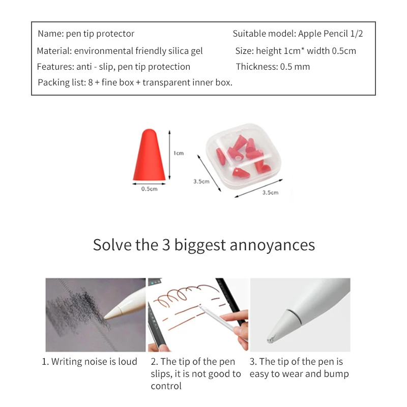 Красочная ручка для тачскрина наконечник чехол Ipad карандаш 1st 2nd Чехол Стилус