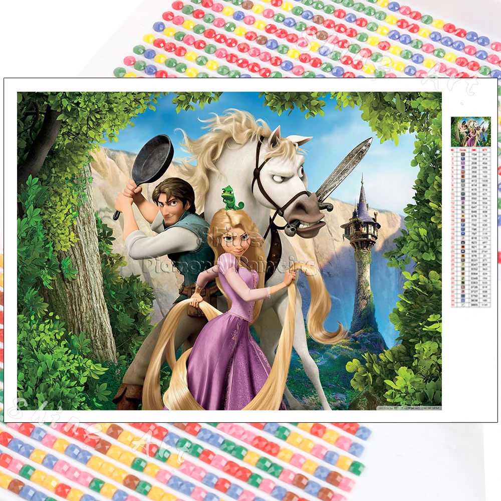 Алмазов картина Disney Рапунцель Магия Фонари 5D &quotсделай сам&quot Запутанная история