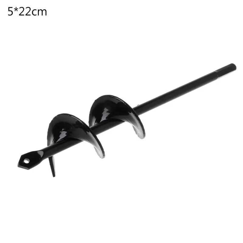 Садовый Бур 5x22 см спиральное сверло с шестигранным валом для цветов садоводство