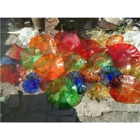 classic wall art dia 25 to 45 handcrafted murano glass plates for home living room flower wall plate sconce