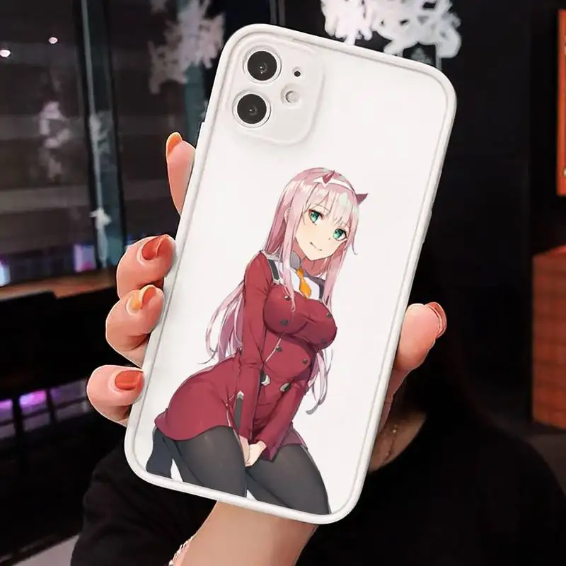 

DARLING in the FRANXX ZERO TWO high quality Phone Cases matte transparent For iphone 7 8 11 12 plus mini x xs xr pro max cover