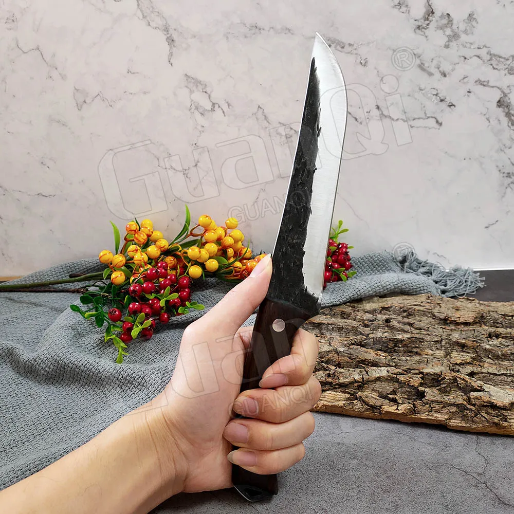 Кованый нож шеф-повара из нержавеющей стали специальный для резки свиней и овец