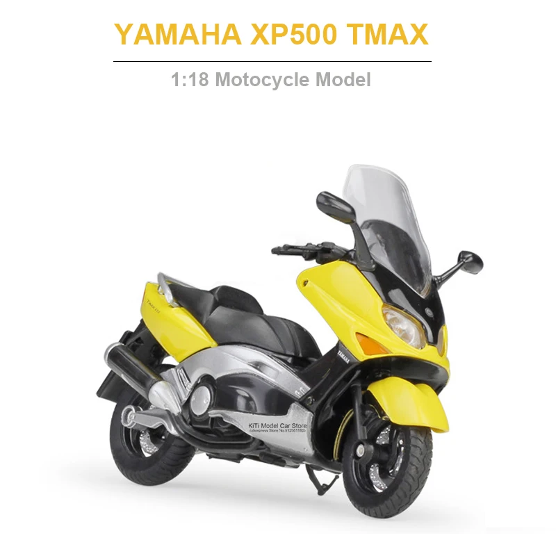 

Модель мотоцикла YAMAHA XP500 TMAX, 1:18, из сплава, мини-модель MTX Mototrax, игрушка, детские рождественские игрушки, подарок, мототовары, мебель