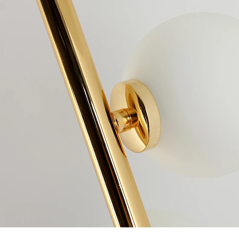 Nordic Simple Floor Lamps for Living Room Glass Ball Standing Lamp Gold Light Bedroom Creative Art Home Decor Lighting Fixtures | Лампы и