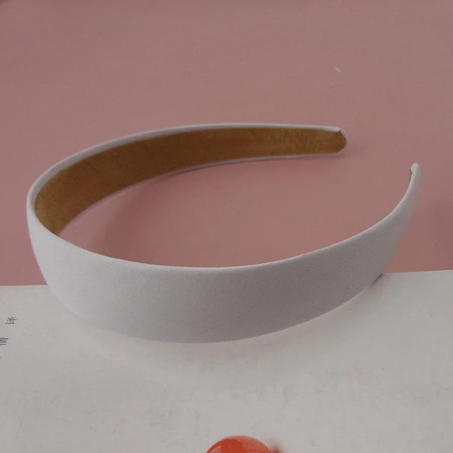 10 шт. обручи для волос из атласной ткани 2 5 см 3 0