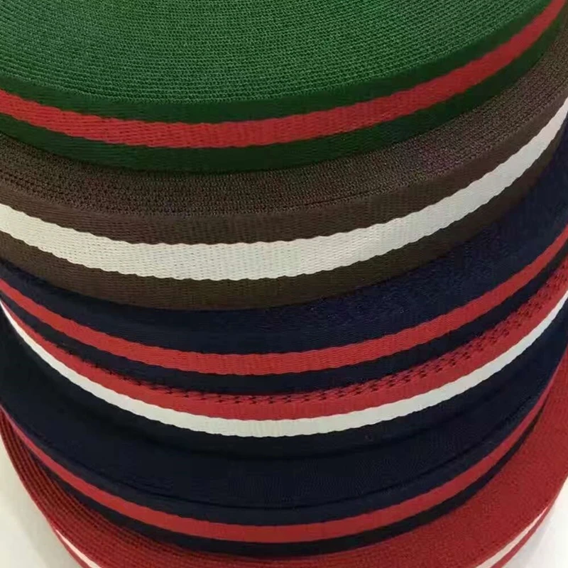 5 ярдов см Широкий рюкзак плечевой ремень полосатая переплетенная лента