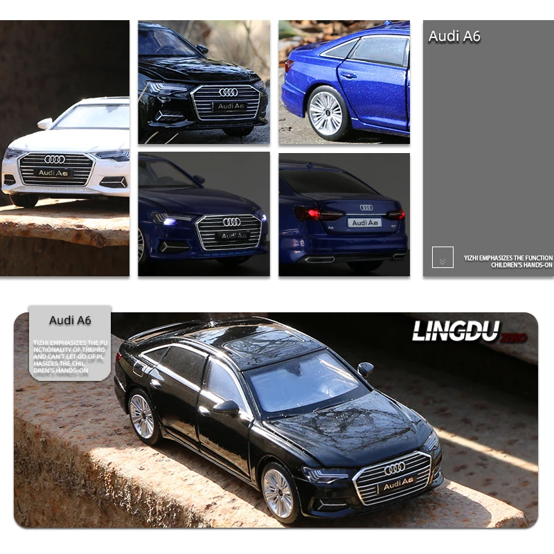 Модель автомобиля AUDI A6 1:32 из сплава литая и Игрушечная модель металла
