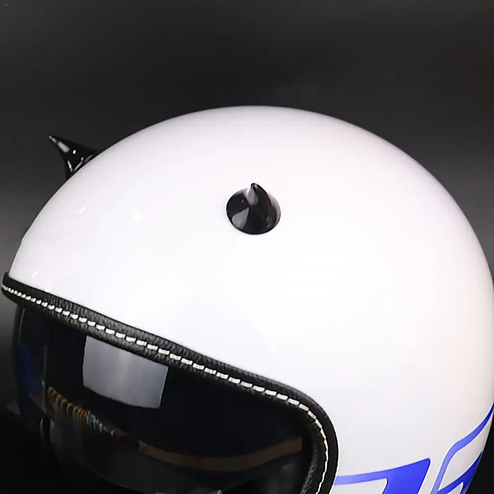 Угловой пластиковый резиновый рожок для мотоциклетного шлема, декоративные аксессуары, упругие силиконовые присоски, мягкий рожок, украшение для головных уборов