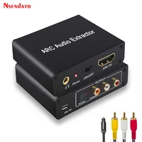 192khz hd arc audio adapter extractor digital to analog audio converter dac spdif coaxial rca 3 5mm jack output for hdtv