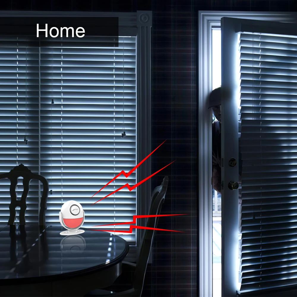 Беспроводной инфракрасный датчик движения CPVan детектор с оповещением 125 дБ