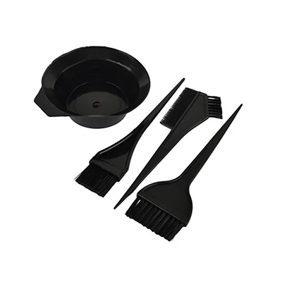 

Hot Sale 4PC Hair Comb Set Hairdressing Twin Headed Brush Bristle Brushes Bowl Salon Hair Styling Hair Color Kit