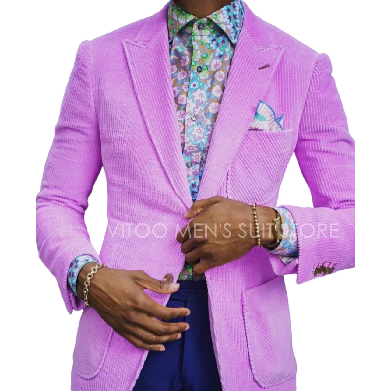 

Новый вельветовый Мужской Костюм приталенный Блейзер/Теплый высококачественный пиджак/Свадебная мужская одежда деловой комплект/Классический Повседневный однотонный пиджак