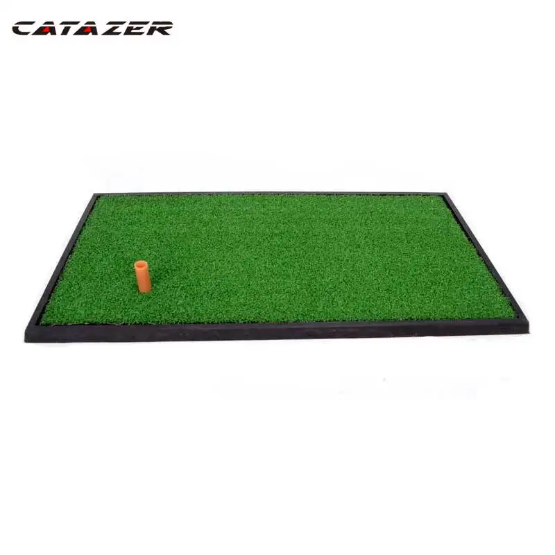 Catazer 33x63cm Backyard Golf Training Mat Golf Mats Golf Training Indoor Practice Mini Golf Hitting Mat Golf Swing Trainer