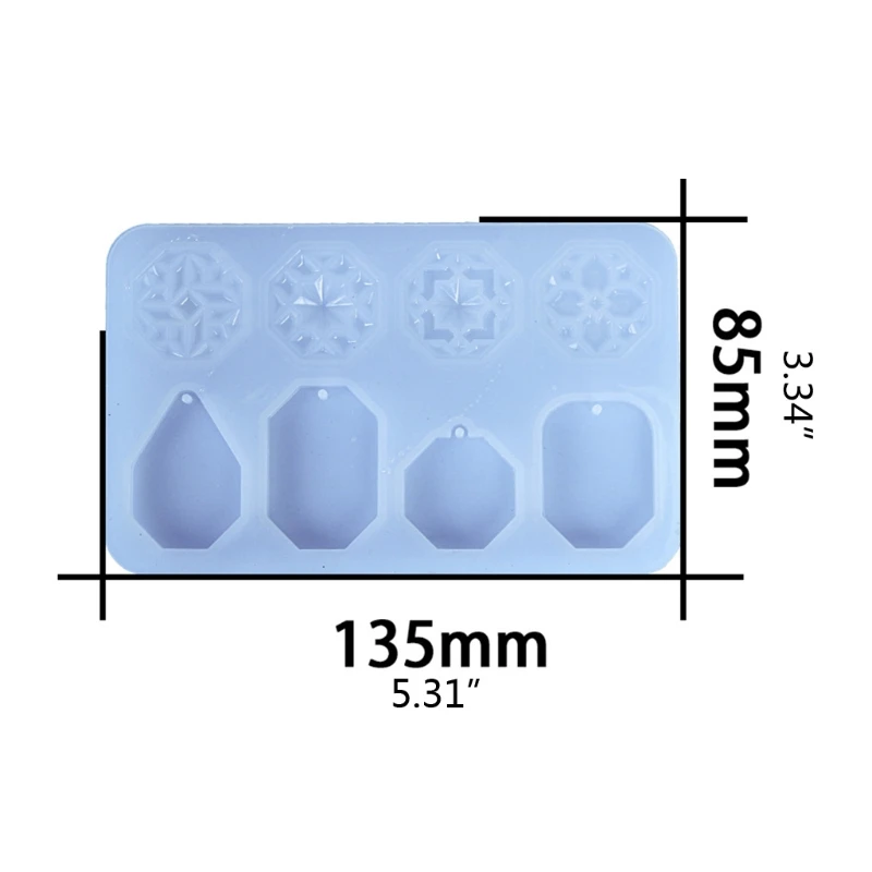 

Window Grilles Necklace Epoxy Resin Mold Jewelry Pendant Casting Silicone Mould