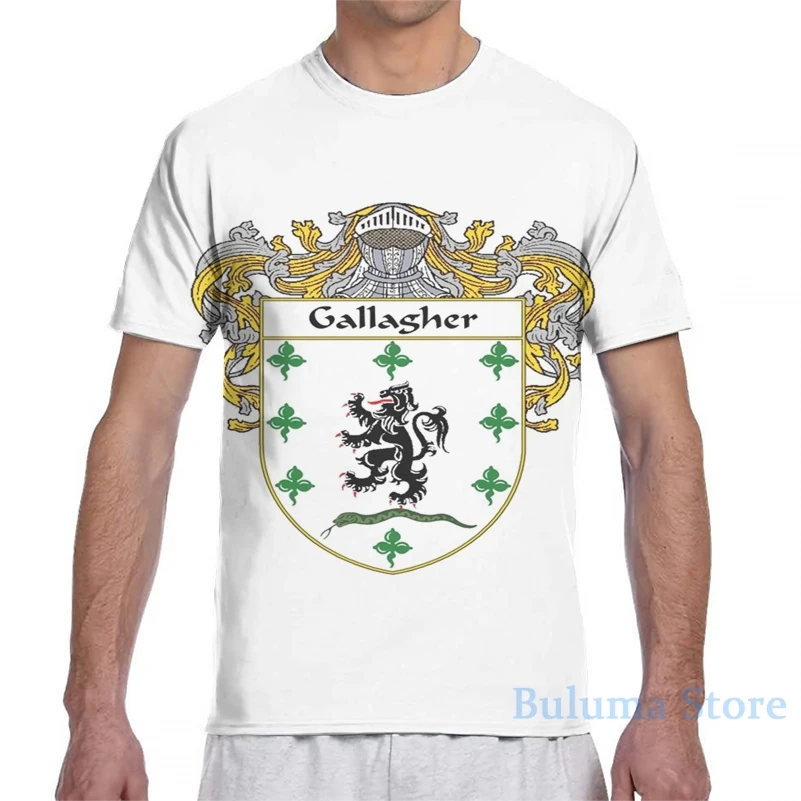 Футболка Gallagher с изображением герба оружия для мужчин и женщин модная футболка