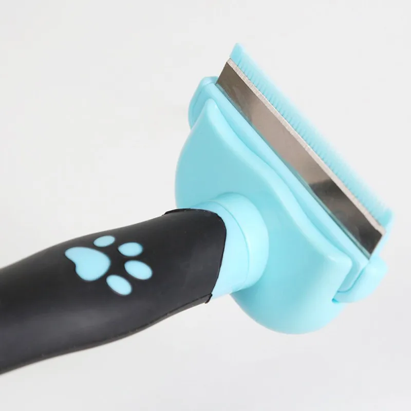 Щетка для вычесывания шерсти собак и кошек инструмент груминга съемная головка