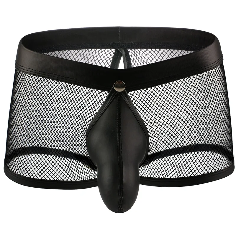 

Мужское Сетчатое сексуальное нижнее белье, боксеры, мужские шорты, прозрачные трусы, Мужские боксерские шорты для геев, шорты, Гей Нижнее бе...