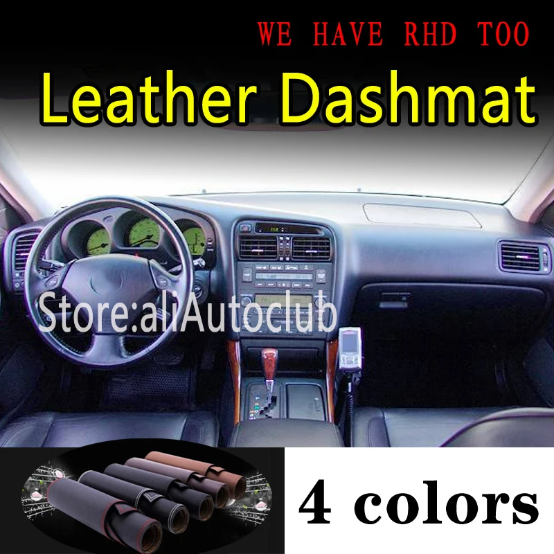 

For toyota aristofor lexus gs 160 300 430 400 1998-2004 Leather Dashmat Dashboard Cover Dash Mat Sunshade Carpet Car Styling