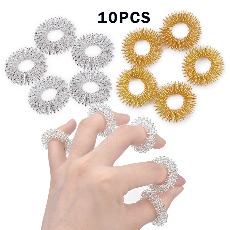 10 шт./лот распродажа кольцо для массажа пальцев акупунктурное уход за здоровьем