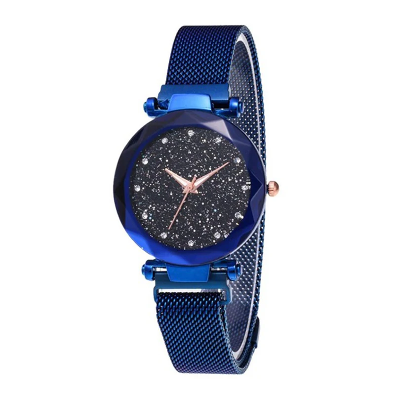 

Ladies Quartz Watch Magnet Milano Mesh Band Magnet Sky Starry Watch