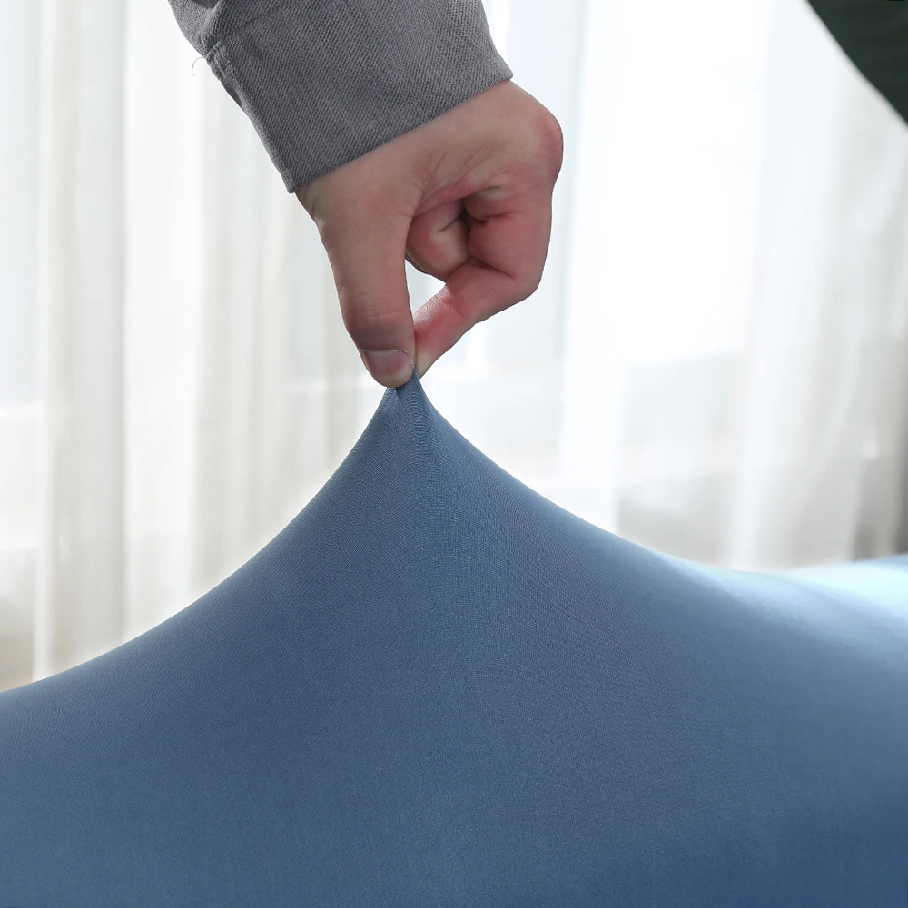 Чехол для дивана L-образной формы эластичный серебристый чехол из спандекса