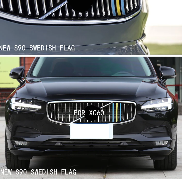 Для volvo s90 v90 трехцветные чистая полоска для автомобильной двери сетевой изменение специальные принтеры цветных наклеек и модель s90 v90