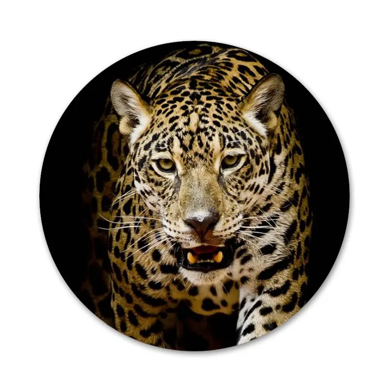 58 мм с леопардом тигром значок брошь заколка аксессуары для одежды рюкзак