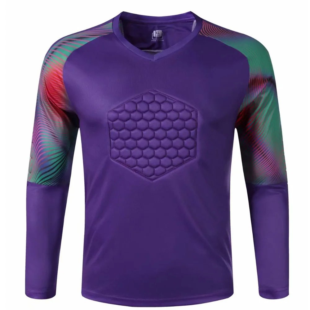 8855item purple Футбольная голкиперская форма мужской, Футбол Трикотажные изделия наборы дети Футбол вратаря рубашка для голкипера брюки шорты размер от s до 3XL - Цвет: 8855item purple