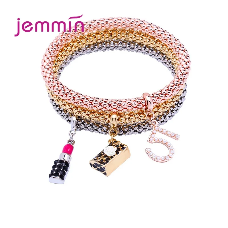 Рок тяжелый металл женские браслеты Браслеты Мода 3 шт./компл. дерево мяч ключ