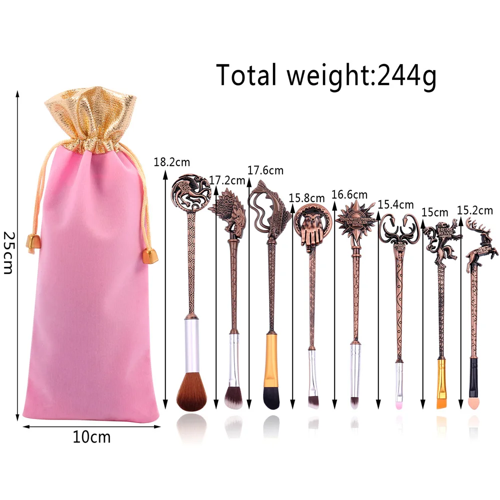 

NEW 8PCS High Quality Makeup Brush Set Animation peripherals Cosmetics Tools Eye Shadow Beauty Brushes Kit Maquiagem