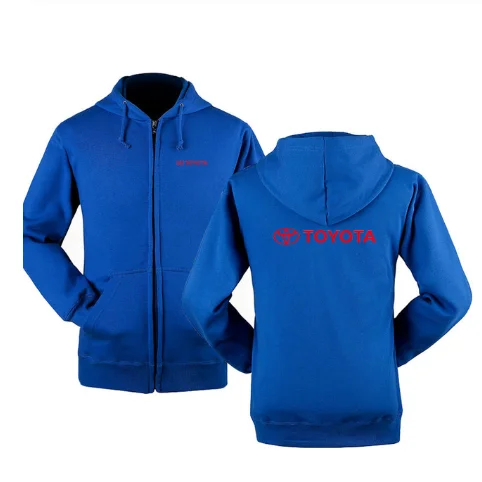 

NEW 2020 Winter Hoodie Male for Toyota logo Long sleeve hoodies men Zipper Sweatshirt Hoodies Mens Hooded Coat Jacket