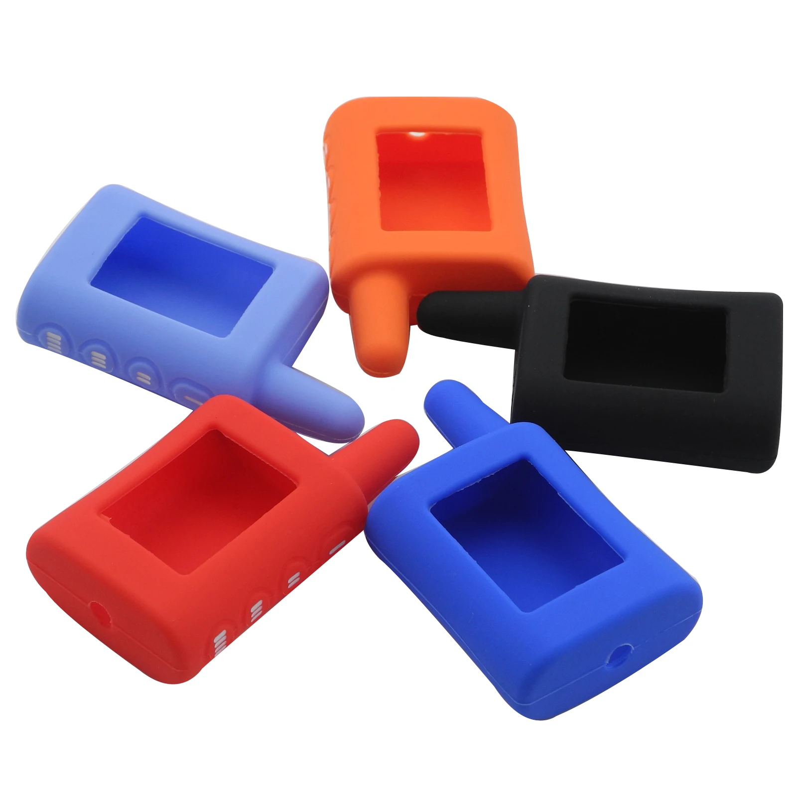 

Kutery силиконовый резиновый чехол для автомобильного ключа чехол для Scher-Khan Magicar A/B для двухсторонней автомобильной сигнализации ЖК-дисплей д...