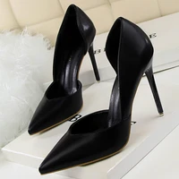 new womens shoes pointed toe highheels simple fashion sexy fineheels party slip on shallow super high 10 5cm up single shoes
