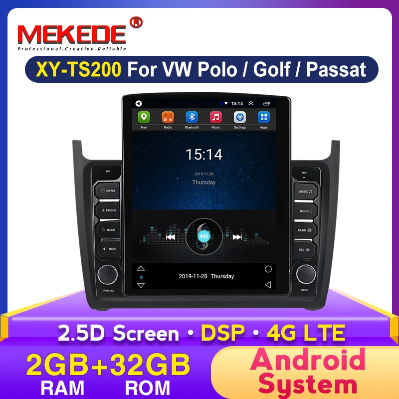 MEKEDE 4G LTE 2.5D 9 7 &quotTesla экран Автомобильный мультимедийный плеер для Фольксваген