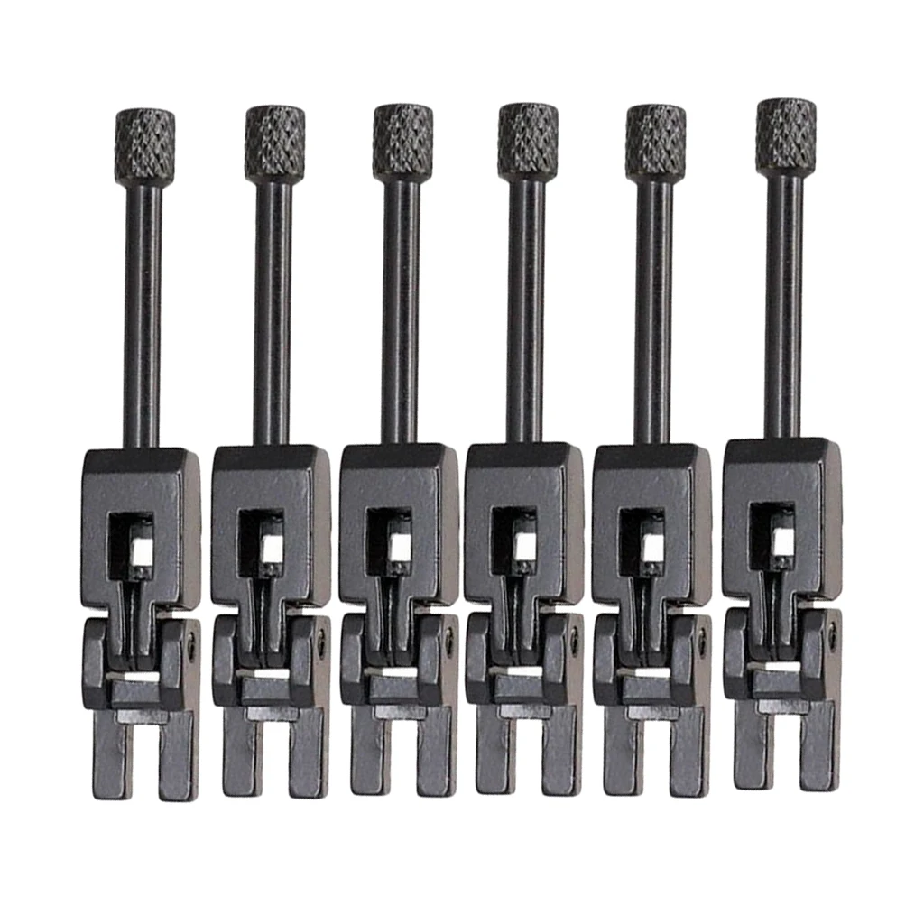 

Pack Of 6 Durable Tremolo Bridge Locked String Saddles For Electric Guitar