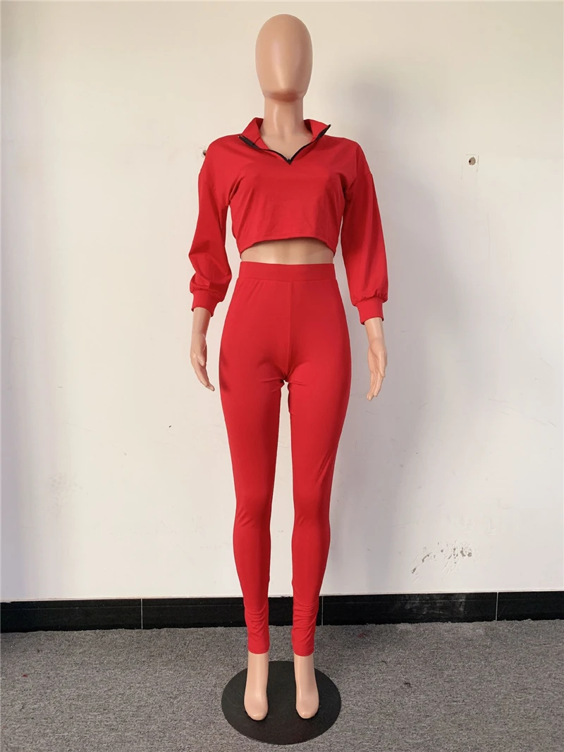 Adogirl однотонный повседневный комплект из двух предметов женский спортивный