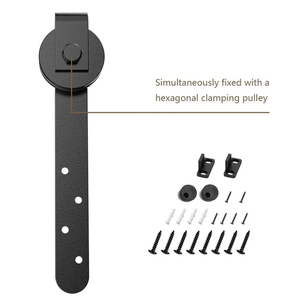

Mini Hardware Kits Set Silent Sliding Smooth 1/2\\\" Thick Doors Durable