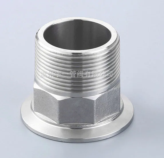 

Tri-clamp X Male adapter 1.5'' tri clamp X 1" BSP