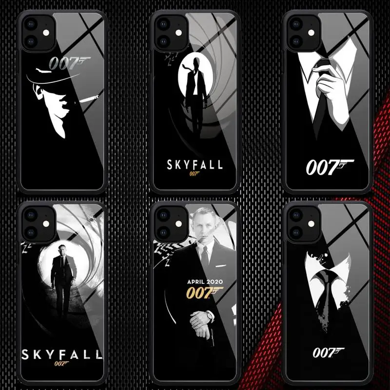 

Free Shipping James Bond 007 Phone Case Rubber for iPhone 12 11 Pro Max XS 8 7 6 6S Plus X 5S SE 2020 XR 12Mini case