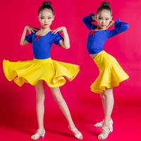 new children latin dance dress spring summer girls latin practice clothes grade examination competition regulations costumes
