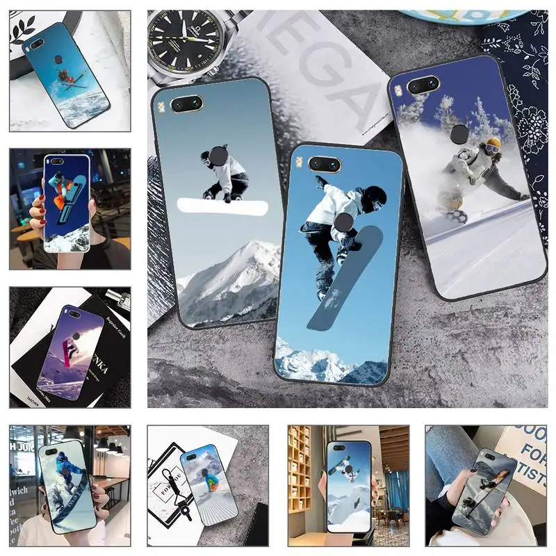 

skiing Winter Snow sports snowboard skis Phone Case For Xiaomi Mi Redmi Note 8T 9T 9S 9A 10 7 8 9 Lite pro