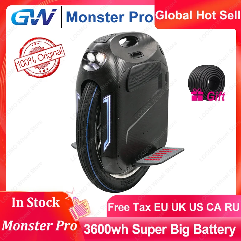 Gotway Monster pro Одноколесный электрический скутер новинка 2020 оригинал 24 дюйма 100 в 4000